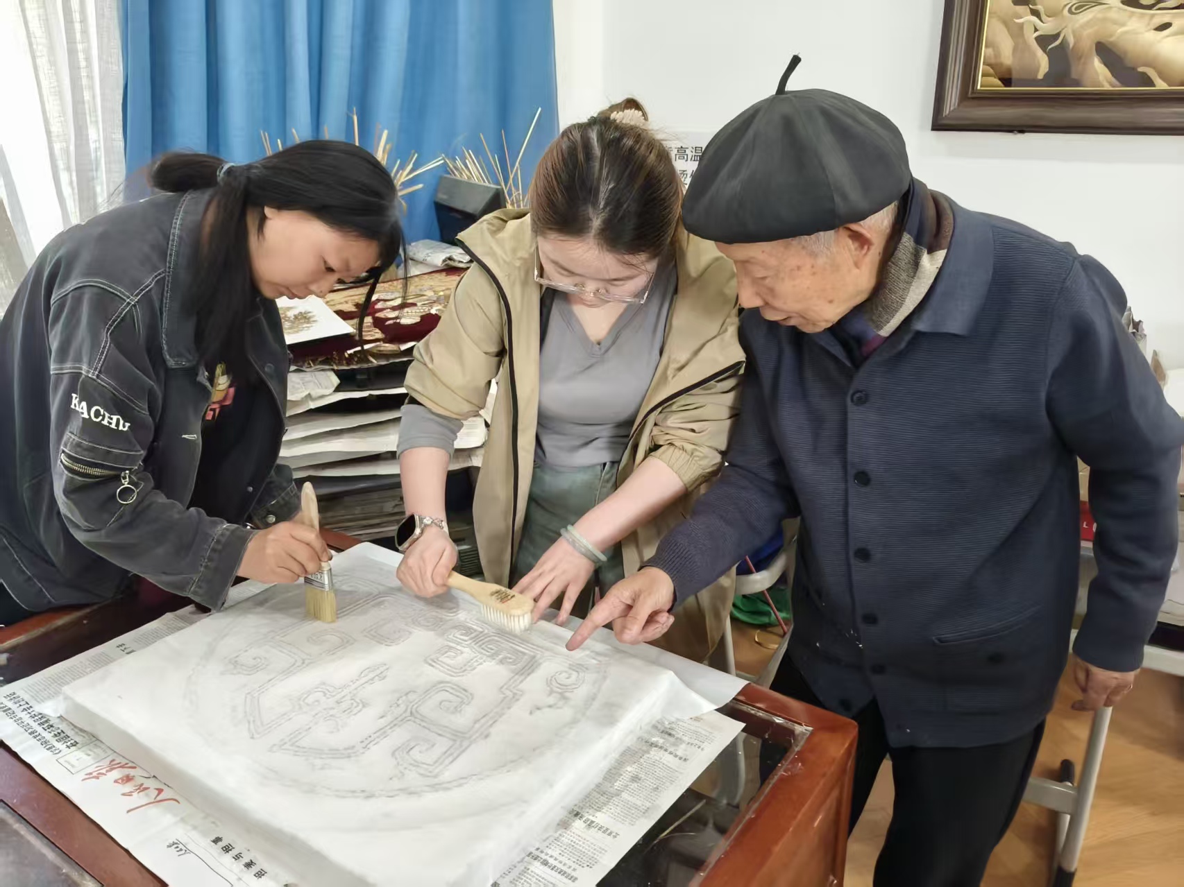 董守信大师师范现场