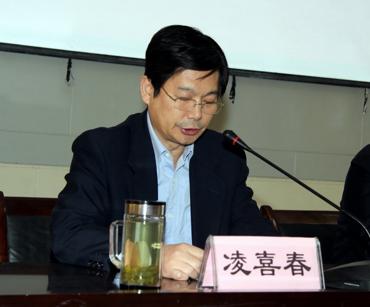 院党委书记凌喜春作总结报告